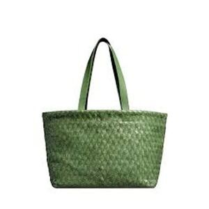 Madewell Green Artisanal Woven Tote